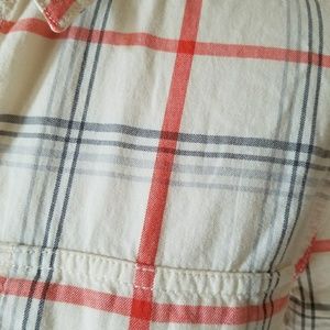 Banana Republic Tops - NWT Banana Republic plaid cream orange button down Banana Republic Tops - NWT Banana Republic plaid cream orange button down